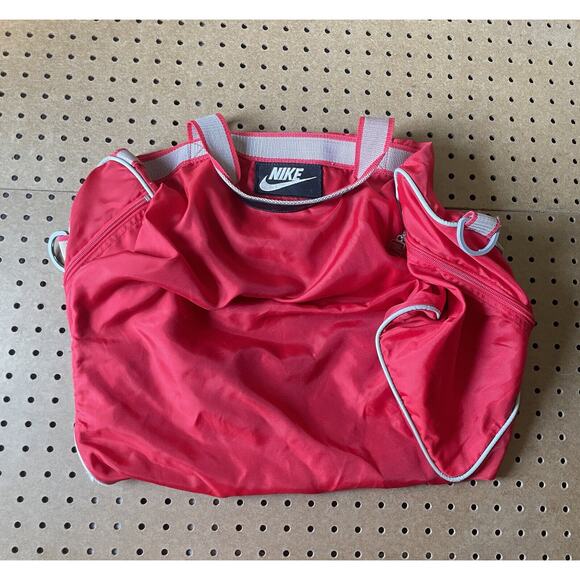 Nike Air Jordan Vintage 70s/80s Small Zippered Gym Duffle Bag Logo Red - Picture 6 of 10